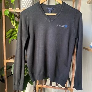 Chase - Black V-Neck Sweater